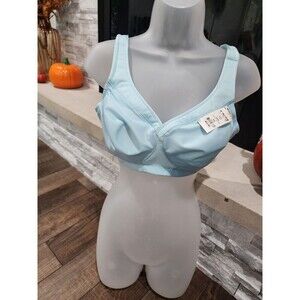 34D NEW Glamorise 1006 Magic Lift Wireless Seamless Sports Bra, Frosted Aqua